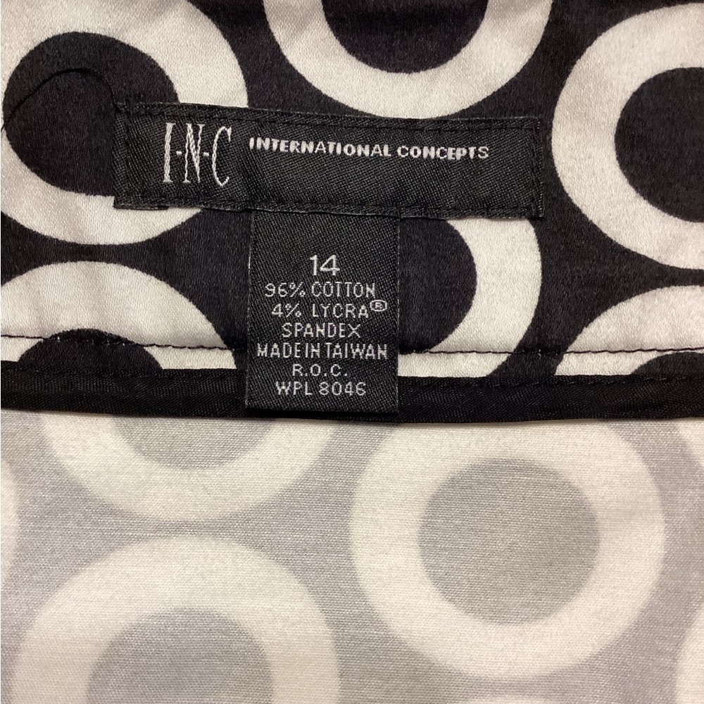 Inc International Concepts Skirt Geometric Circle Size 14 - Picture 7 of 7